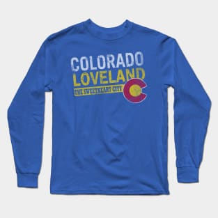 Colorado Loveland The Sweetheart City Retro Long Sleeve T-Shirt